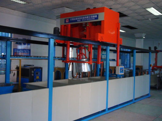 Otomatis Barrel Plating Line Makanan presisi Cepat dan nyaman Menggantung PLC Control OEM