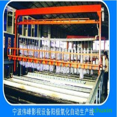 Garis pelapis anoda warna paduan aluminium
