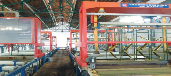 Lini Produksi Elektroplating Nikel Kromium Empat Lapisan Rel Tinggi Rendah