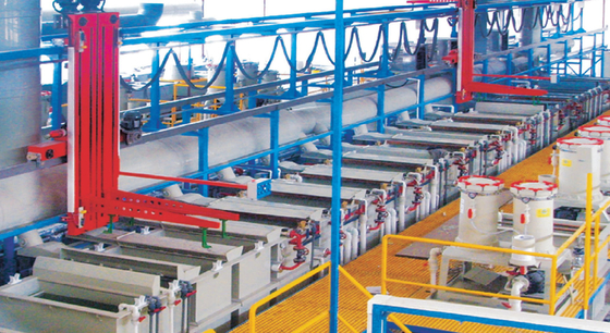 Mesin Elektroplating Industri Paduan Aluminium Satu Lengan