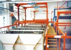 Lini produksi pengawetan dan fosfat otomatis untuk sepeda