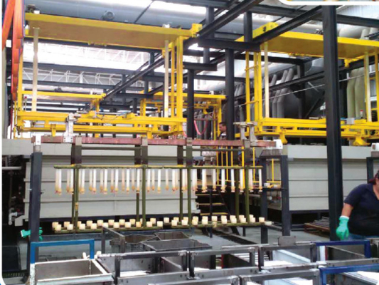 Shock Absorber Rod Chrome Plating Line, Lini Produksi Pelapisan OEM