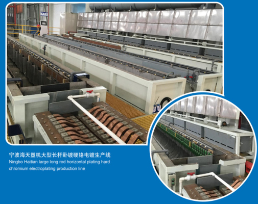Menggantung Hard Chromium Electroless Nickel Plating Line ISO9000