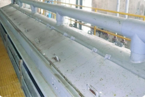 Lini produksi pelapisan krom keras pada pipa bor di jalur tion Ladang Minyak Dagang