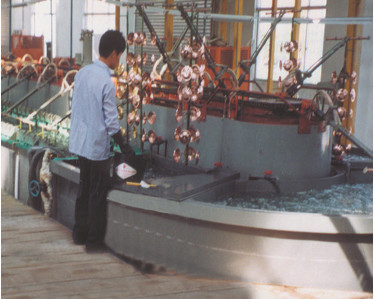 Jenis Memancing Electroless Nickel Plating Line Hanging Barrel